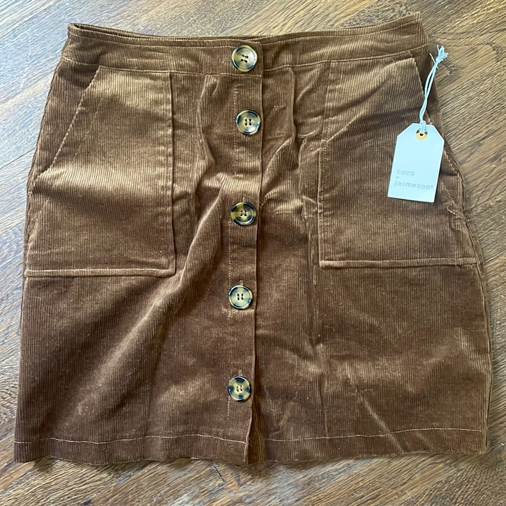 NWT Coco + Jaimeson corduroy skirt